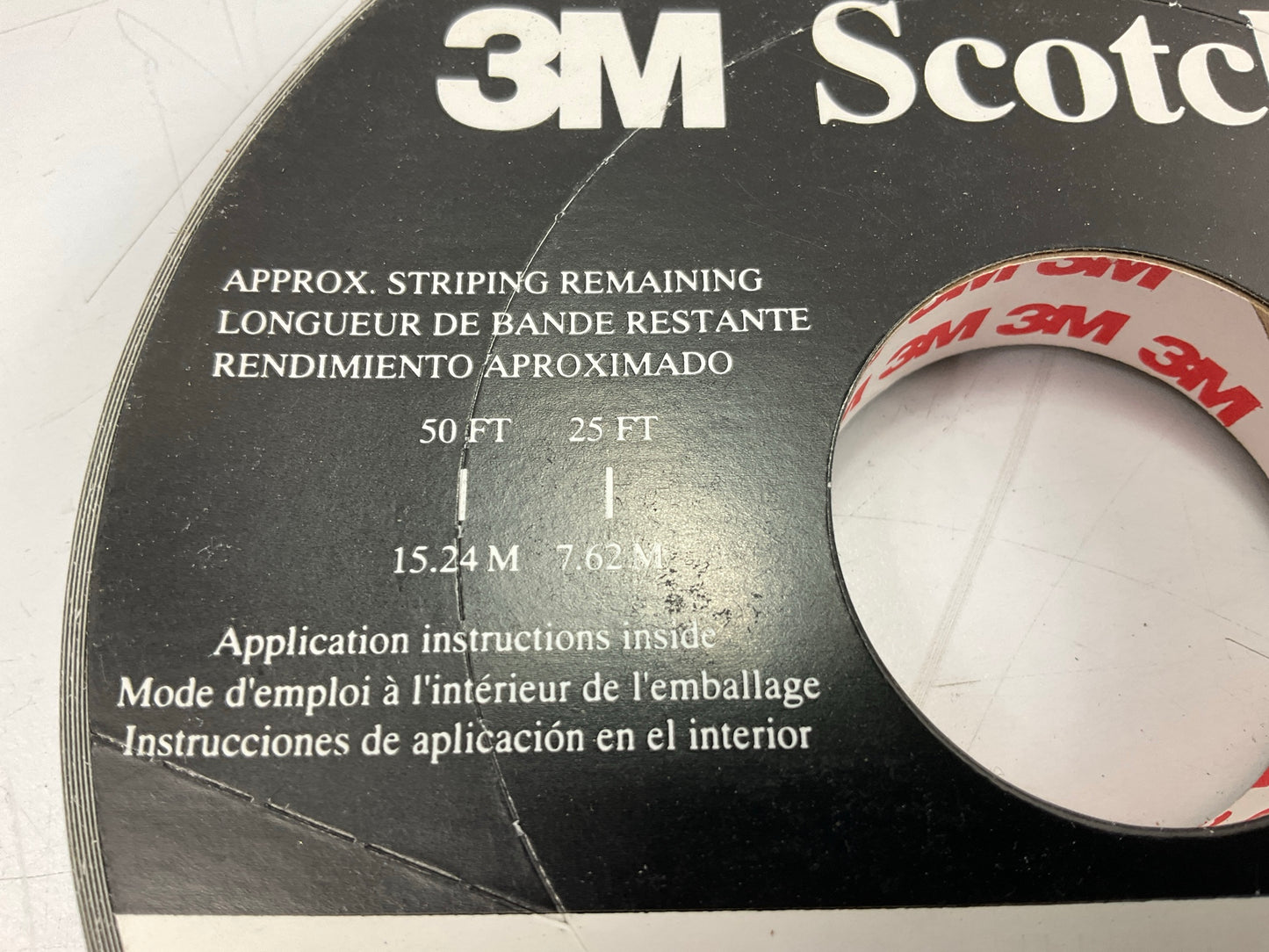 3M 72763 Scotchcal Charcoal Metallic Striping Automotive Tape 1/2'' X 150 Feet