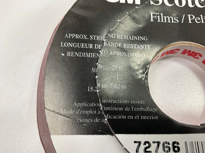 3M 72766 Right Pinstripe Striping Tape - 1/2'' X 150 Feet, Dark Red