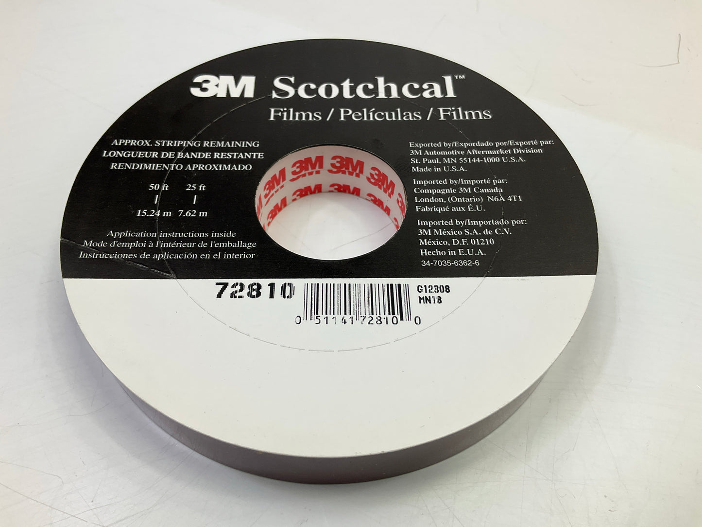 3M 72810 Pinstripe Striping Tape, 150 Ft X 3/4 In, Burgundy