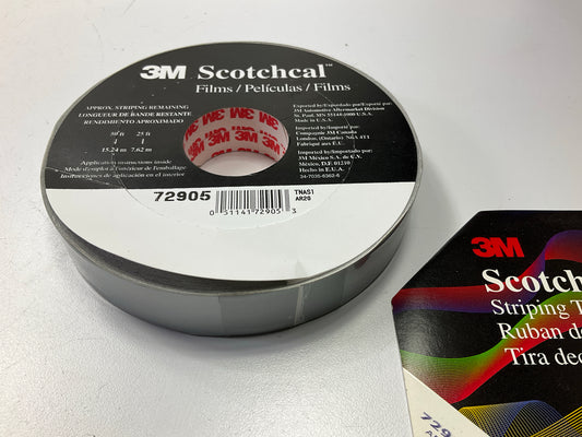 3M 72905 Pinstripe Auto Stripe Striping Tape, 7/8'' X 150 Feet, Silver Metallic