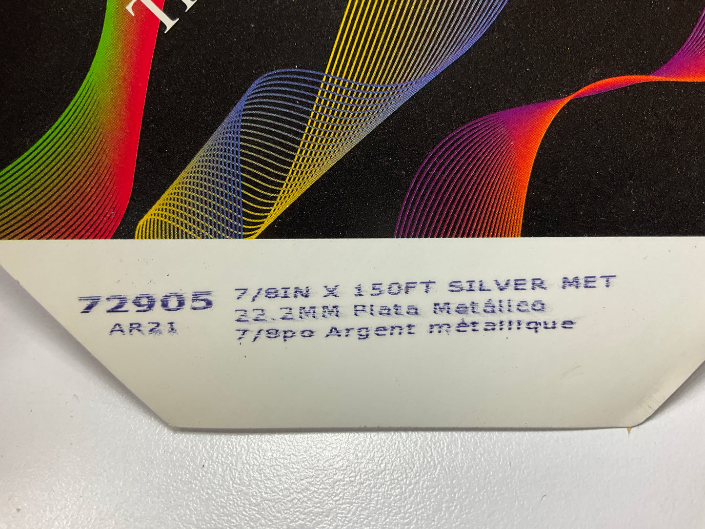 3M 72905 Pinstripe Auto Stripe Striping Tape, 7/8'' X 150 Feet, Silver Metallic