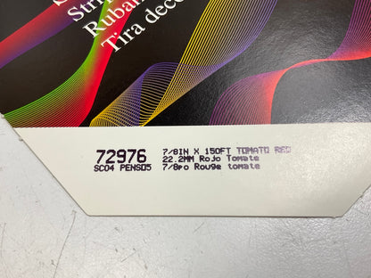 3M 72976 Pinstripe Striping Stripe Tape - 7/8'' X 150 Feet, Tomato Red