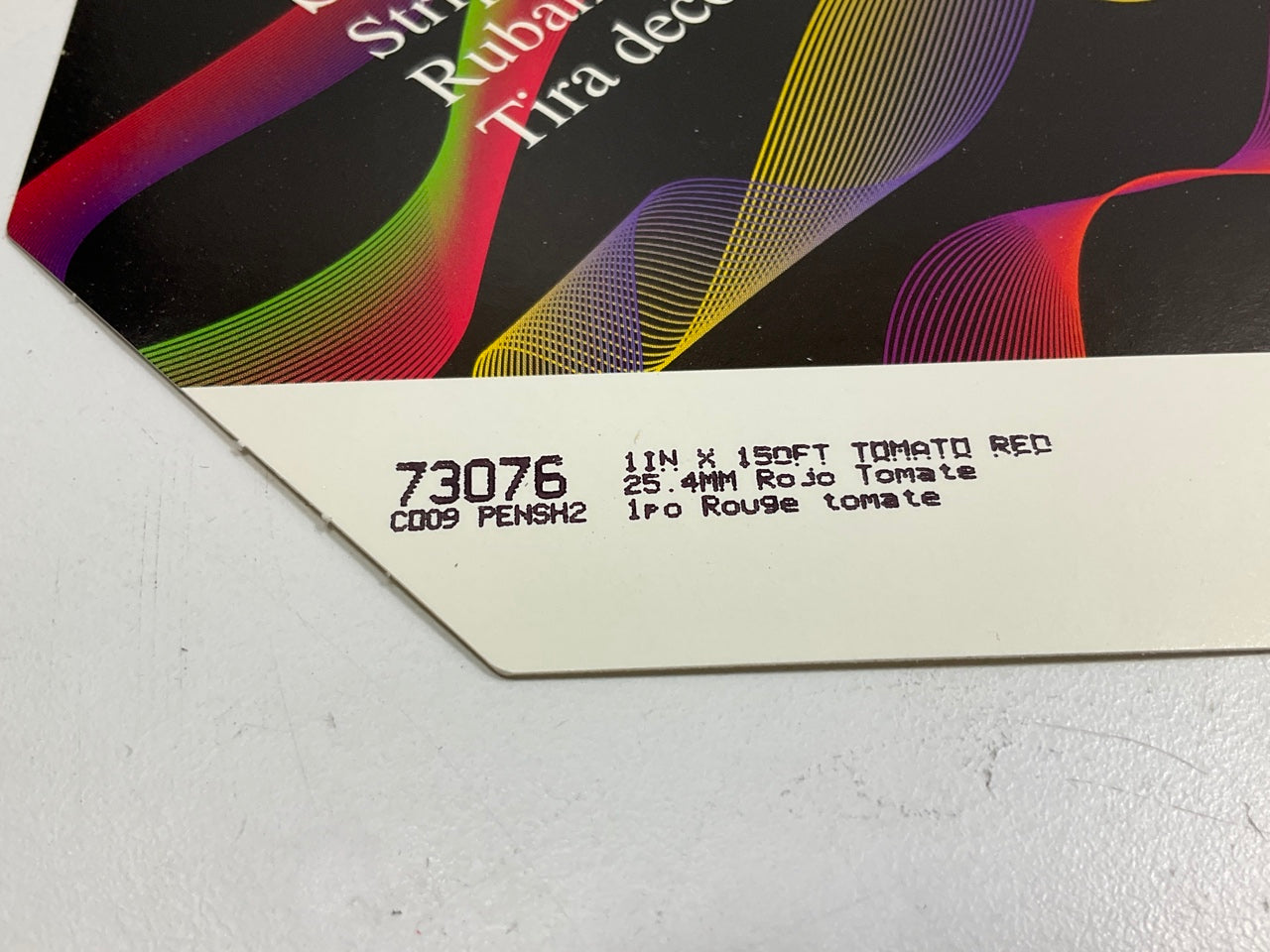3M Scotchcal 73076 Tomato Red Striping Automotive Stripe Tape, 1'' X 150 Feet