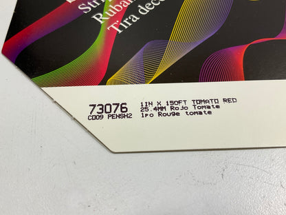 3M Scotchcal 73076 Tomato Red Striping Automotive Stripe Tape, 1'' X 150 Feet