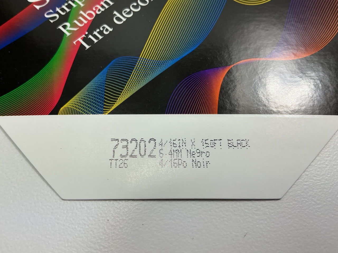 3M 73202 Pinstripe Striping Tape - 1/4'' X 150 Feet, Black