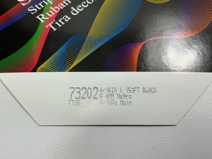 3M 73202 Pinstripe Striping Tape - 1/4'' X 150 Feet, Black