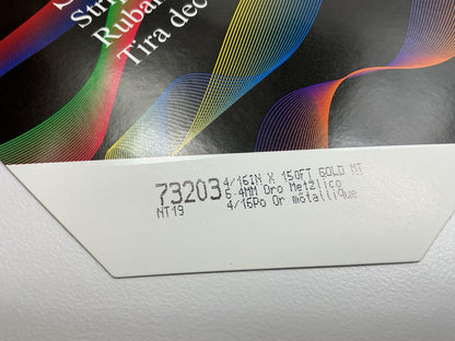3M 73203 Pinstripe Striping Auto Stripe Tape 1/4''X150' Roll Gold Metallic