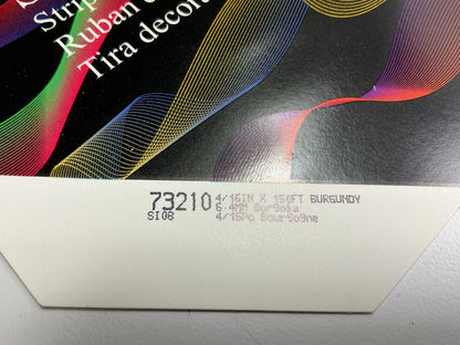 3M 73210 Pinstripe Auto Stripe Striping Tape, 1/4'' X 150', Burgundy