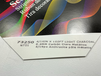 3M Scotchcal 73250 Light Charcoal Metallic Striping Auto Stripe Tape 1/4''x150'