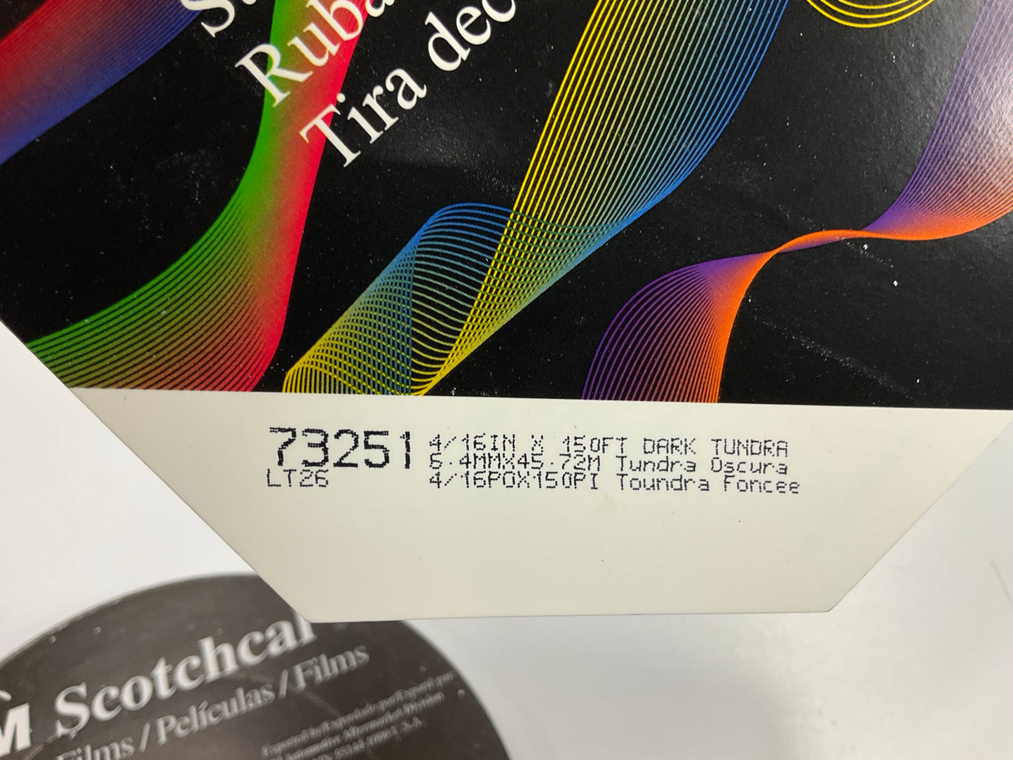 3M Scotchcal 73251 Dark Tundra Striping Automotive Tape - 1/4''x150'