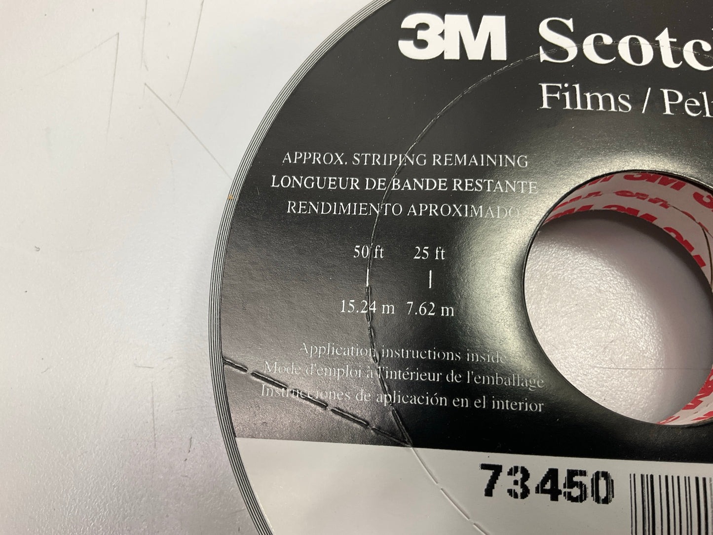 3M 73450 Pinstripe Striping Stripe Tape, 5/8'' X 150' Light Charcoal Metallic
