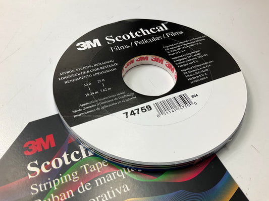 3M 74759 Pinstripe Striping Tape - 5/16'' X 150 Feet - Dark Blue / Blue Stripe