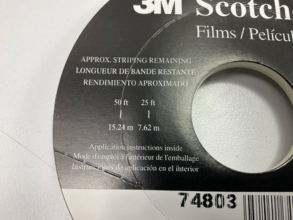 3M 74803 Pinstripe Striping Stripe Tape 3/16''x150' Elite White / Silver Metallic
