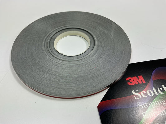 3M 74807 Pinstripe Striping Tape 3/16 In X 150 Feet, Elite Silver/Tomato Red