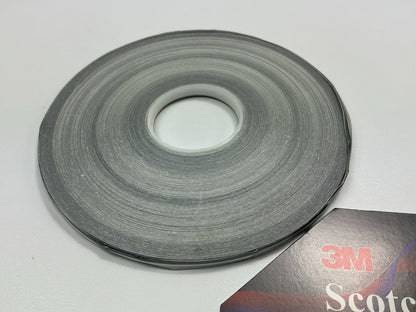 SOME DAMAGE 3M 74810 Pinstripe Striping Tape Silver Metallic/Charcoal 3/16''x150'