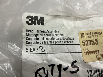 (5) Pack - 3M 7581 Head Harness For 3M Half Facepiece Respirator 7501 7502 7503