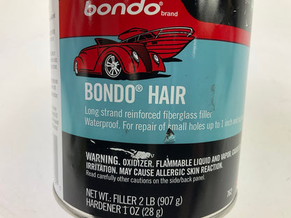 3M Bondo 762 Bondo-Hair Long Strand Fiberglass Reinforced Filler, 1 Quart Can