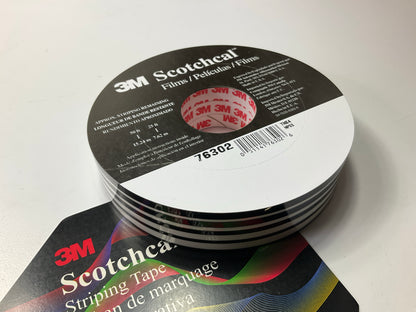 3M 76302 Pinstripe Striping Stripe Tape, 5-Stripe, 1-1/8'' X 150 Feet, Black