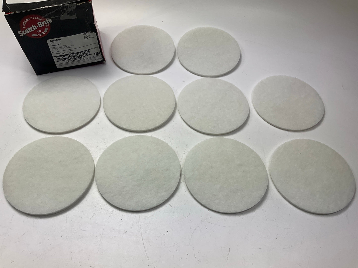 (10) 3M 77225 Scotch-Brite Clean And Finish Disc, 6''