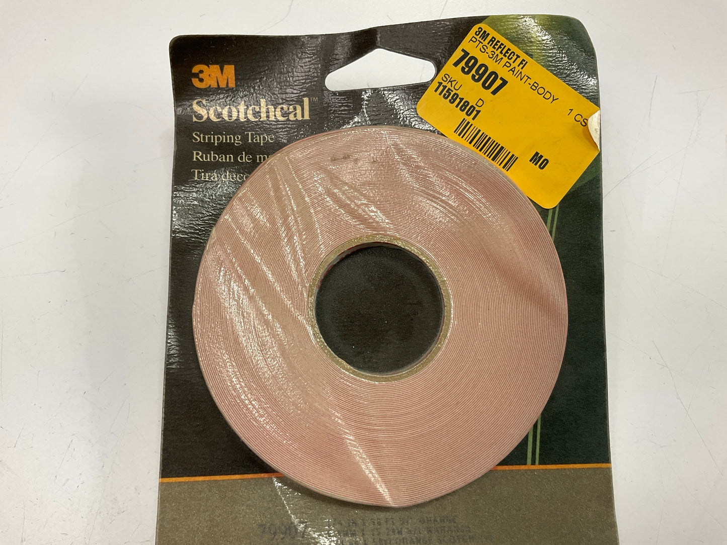 3M 79907 Orange Reflective Striping Stripe Tape, 1/4 In X 50 Feet