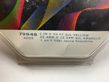 3M 79948 Scotchlite Reflective Striping Safety Tape Yellow 1 In X 50 Feet