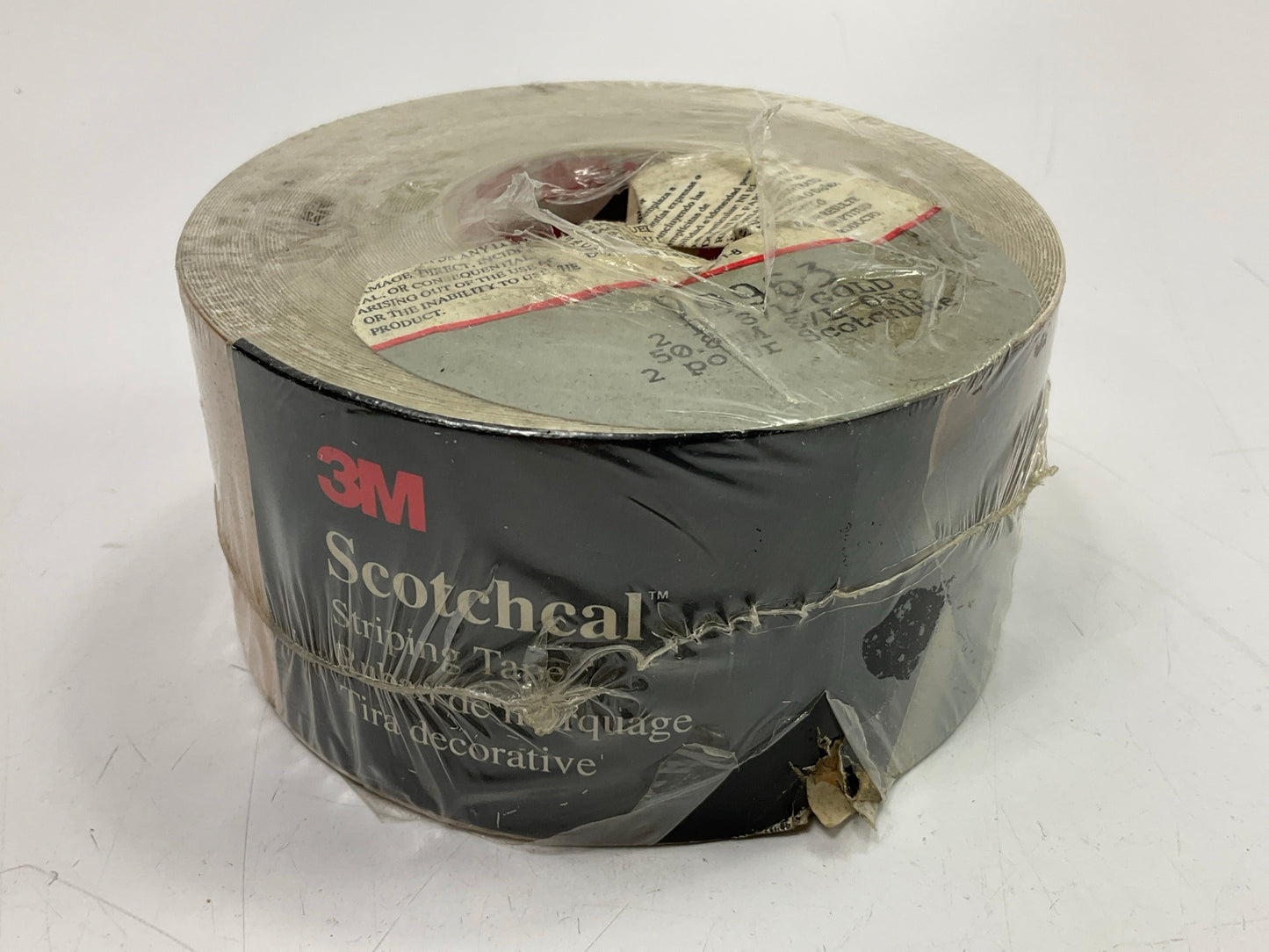 3M 79963 Pinstripe Striping Tape, 2'' INCH X 50', Solid Gold Color, Reflective