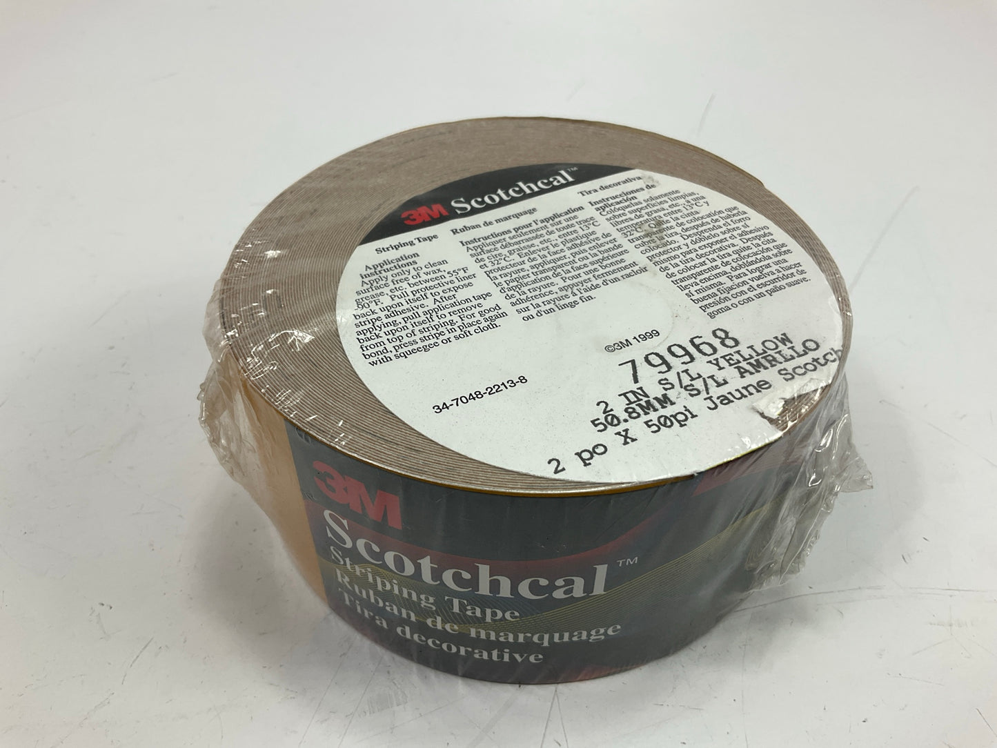 3M Scotchlite 79968 Yellow Reflective Striping Automotive Tape - 2'' X 50 Feet