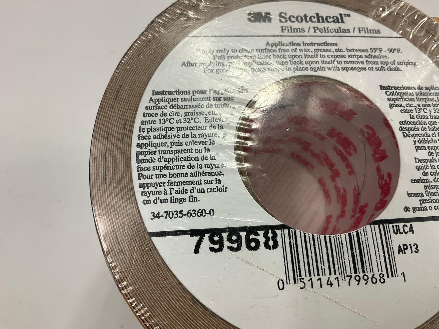 3M Scotchlite 79968 Yellow Reflective Striping Automotive Tape - 2'' X 50 Feet