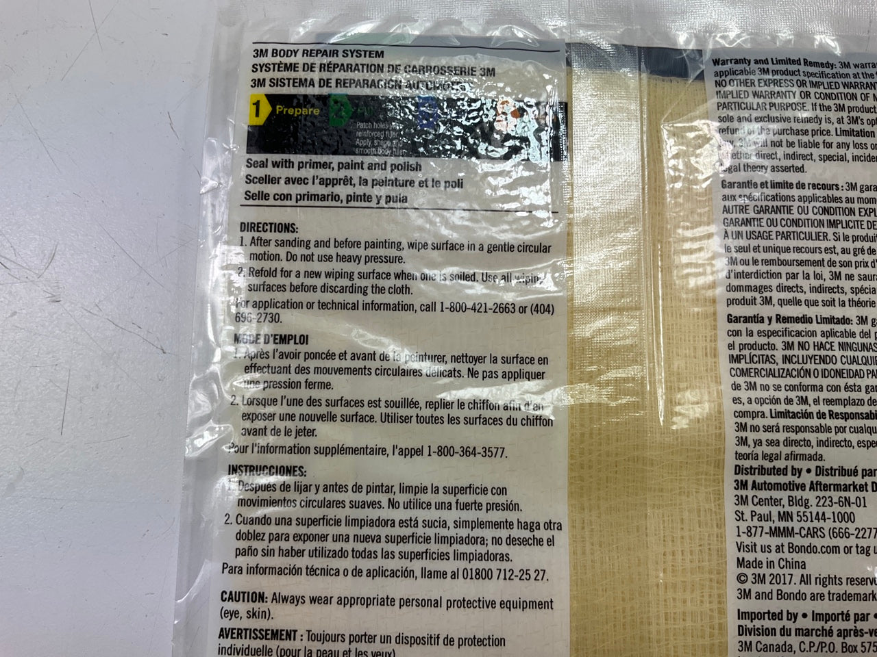 3M Bondo 813 Stage 4 Tack Cloth - 1.5' X 1 Yard