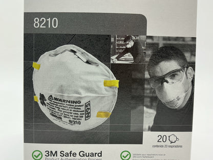 EXP 11/26 3M 8210 N95 Particulate Respirator Face Mask - 1 Case, 160 Masks Total