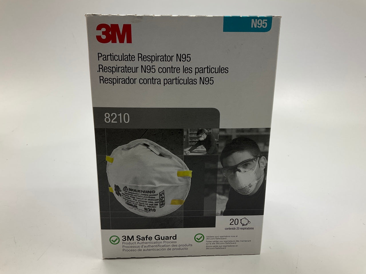 DAMAGED BOX2 3M 8210 N95 Particulate Respirator Face Mask Full Case (160 Mask)