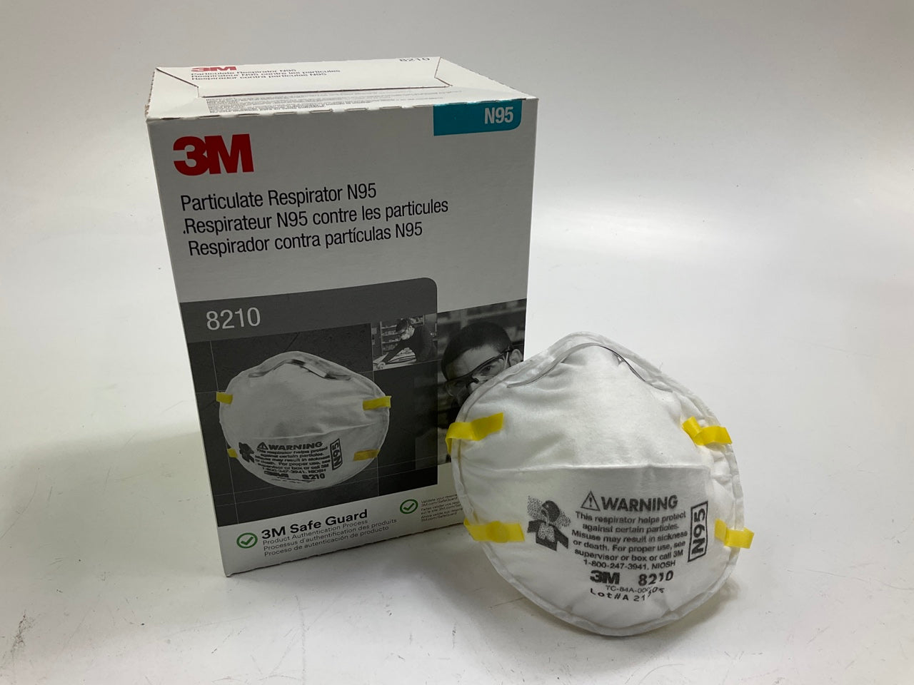 DAMAGED BOX 3M 8210 N95 Particulate Respirator Face Mask 1 Full Case (160 Masks)