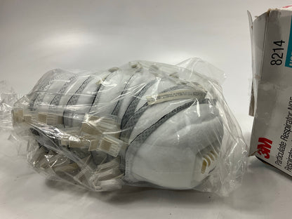 3M 8214 N95 Particulate Respirator Protection Masks Exhalation Valve (10 Pack)