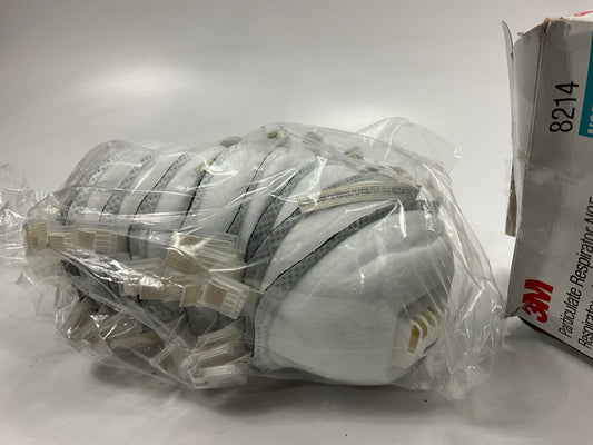 3M 8214 N95 Particulate Respirator Protection Masks Exhalation Valve (10 Pack)