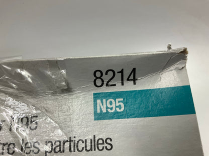 3M 8214 N95 Particulate Respirator Protection Masks Exhalation Valve (10 Pack)