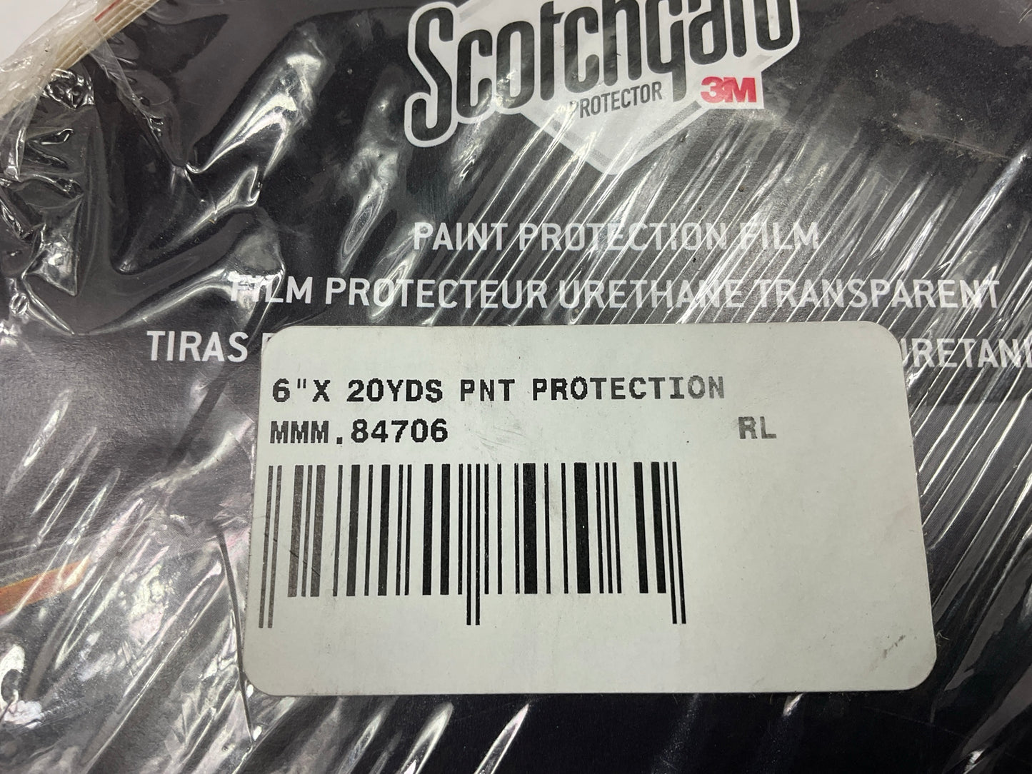 3M 84706 SGH12 12 Mil Scotchcal Paint Protect Film, 6 In X 20 Yards Transparent