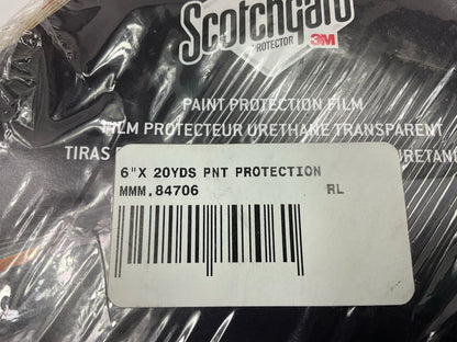 3M 84706 SGH12 12 Mil Scotchcal Paint Protect Film, 6 In X 20 Yards Transparent