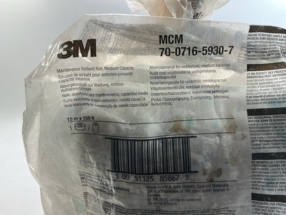 3M 85867 Maintenance Sorbent Roll, Medium Capacity 15'' X 150'