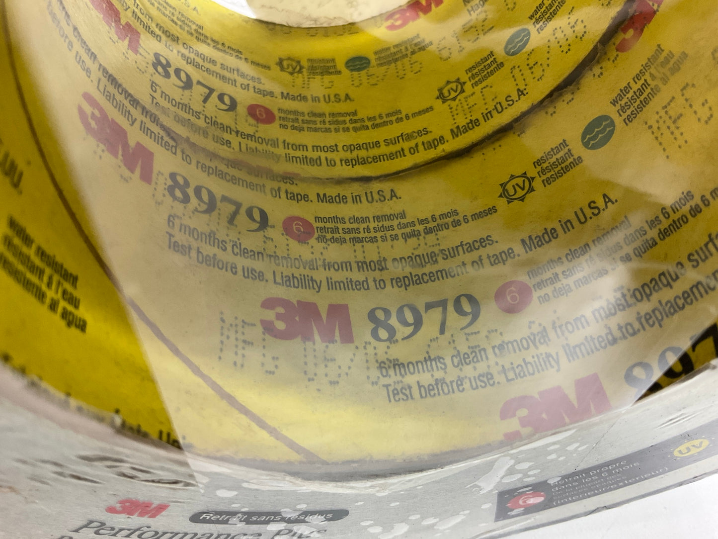 (2) 3M 8979 Performance Plus Duct Tape, (48mm X 54.8M) 1.88'' X 60yds Each Roll