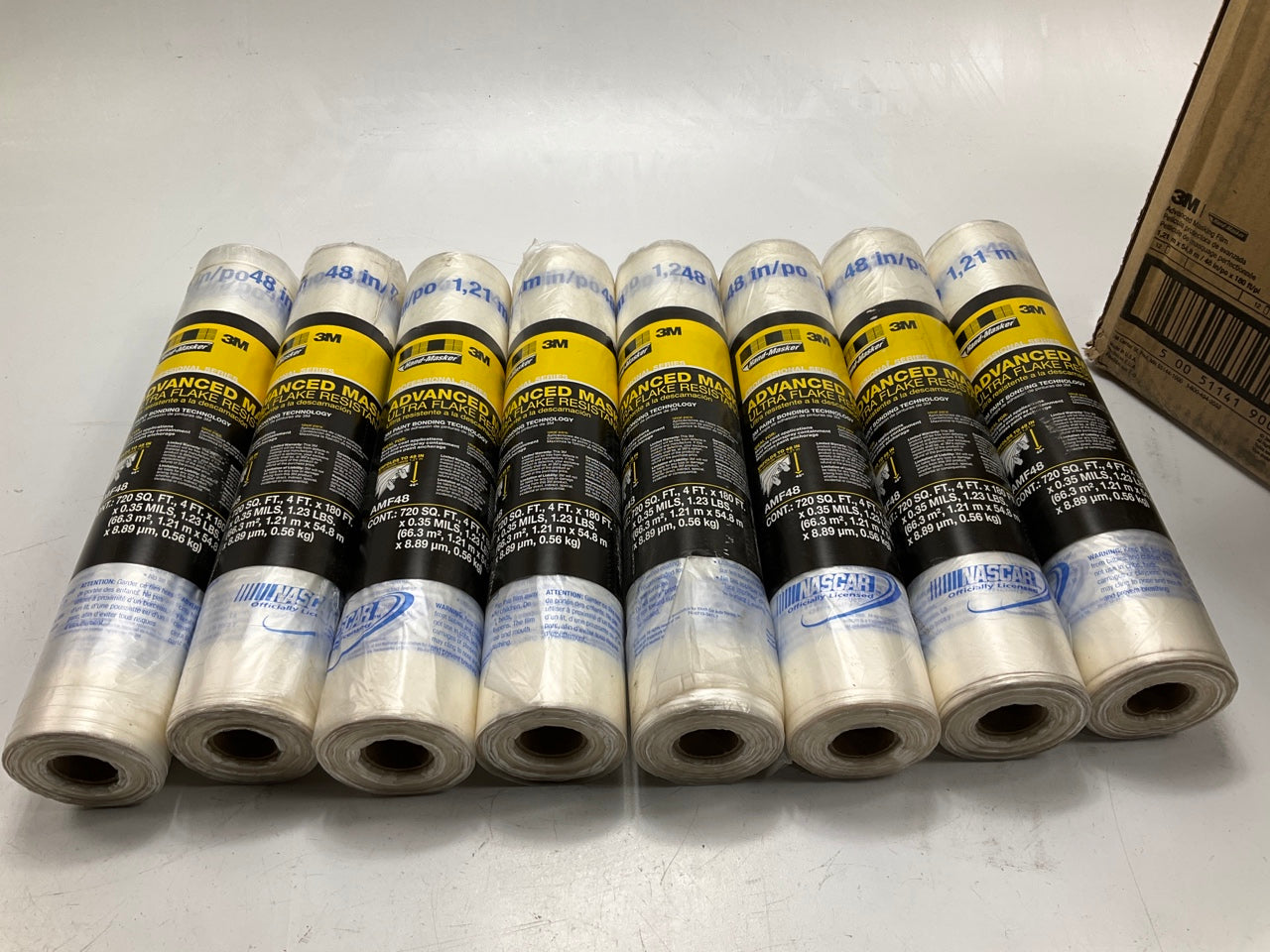 (8) Rolls - 3M 90038 Hand-Masker Advanced Film, 48-Inch X 180' Each Roll AMF48