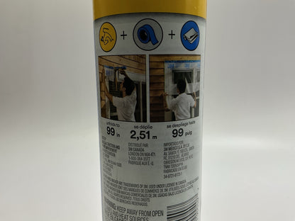 3M 90040 Hand-Masker Advanced Masking Film, 99'' W X 90 Feet L, 0.35 Mil Thick