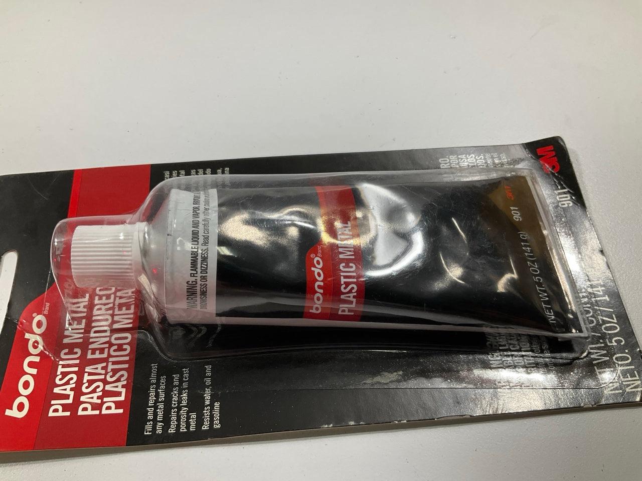 3M 901 Bondo Plastic Metal Filler .5 Oz Tube