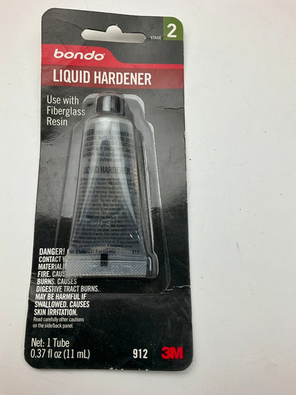 3m 912 LIQUID HARDENER For FIBERGLASS RESIN-Body Repair System STAGE-2 .37FL OZ