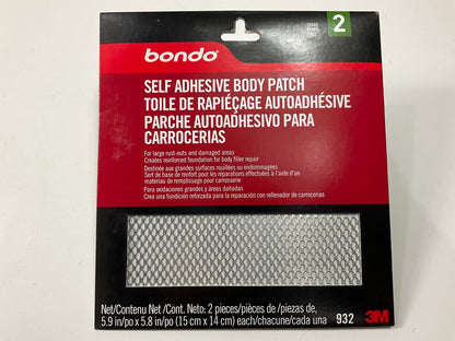 5 PACKS OF 2 EACH -3M 932 Bondo Self Adhesive Patch 5.9''X5.8'' STAGE 2, 10 Total