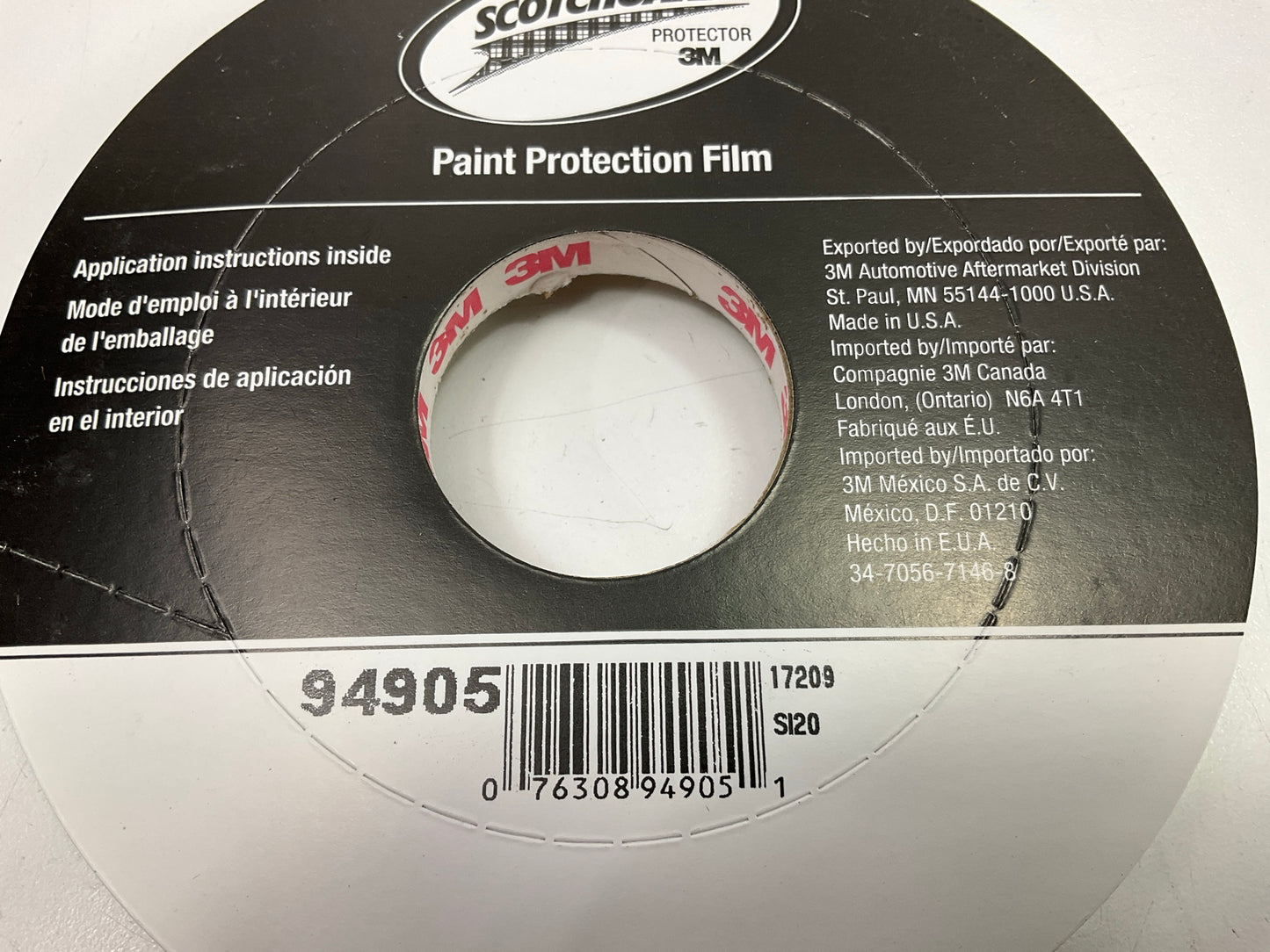 3M 94905 Door Edge Guard, 0.4'' X 120' Paint Protection Clear Film