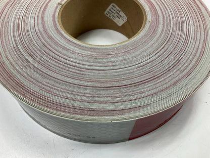 3M 963-326 Conspicuity Reflective Tape, 2'' W X 50 Yd, 10 Mil Thick, Red/White