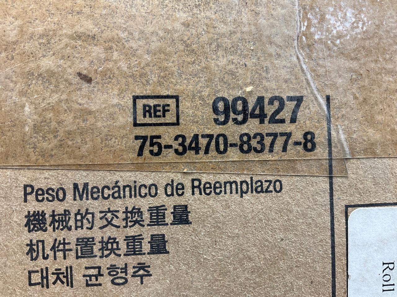 3M 99427 Mechanical Replacement Wheel Weight Roll TN4014, 13.5mm X 10m
