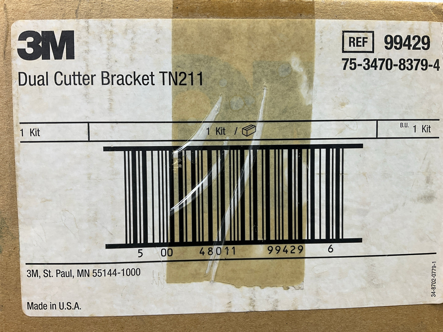 3M 99429 Dual Cutter Bracket For 3M Cutting Stand 61480, Hold (2) 61479 Tools