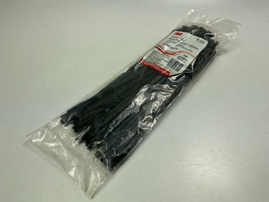 3M CT11BK50-C Nylon 6/6 Standard Cable Tie 11 Inch Black, Pack Of 100 Zip Ties