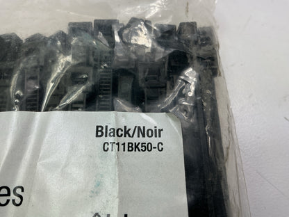 3M CT11BK50-C Nylon 6/6 Standard Cable Tie 11 Inch Black, Pack Of 100 Zip Ties